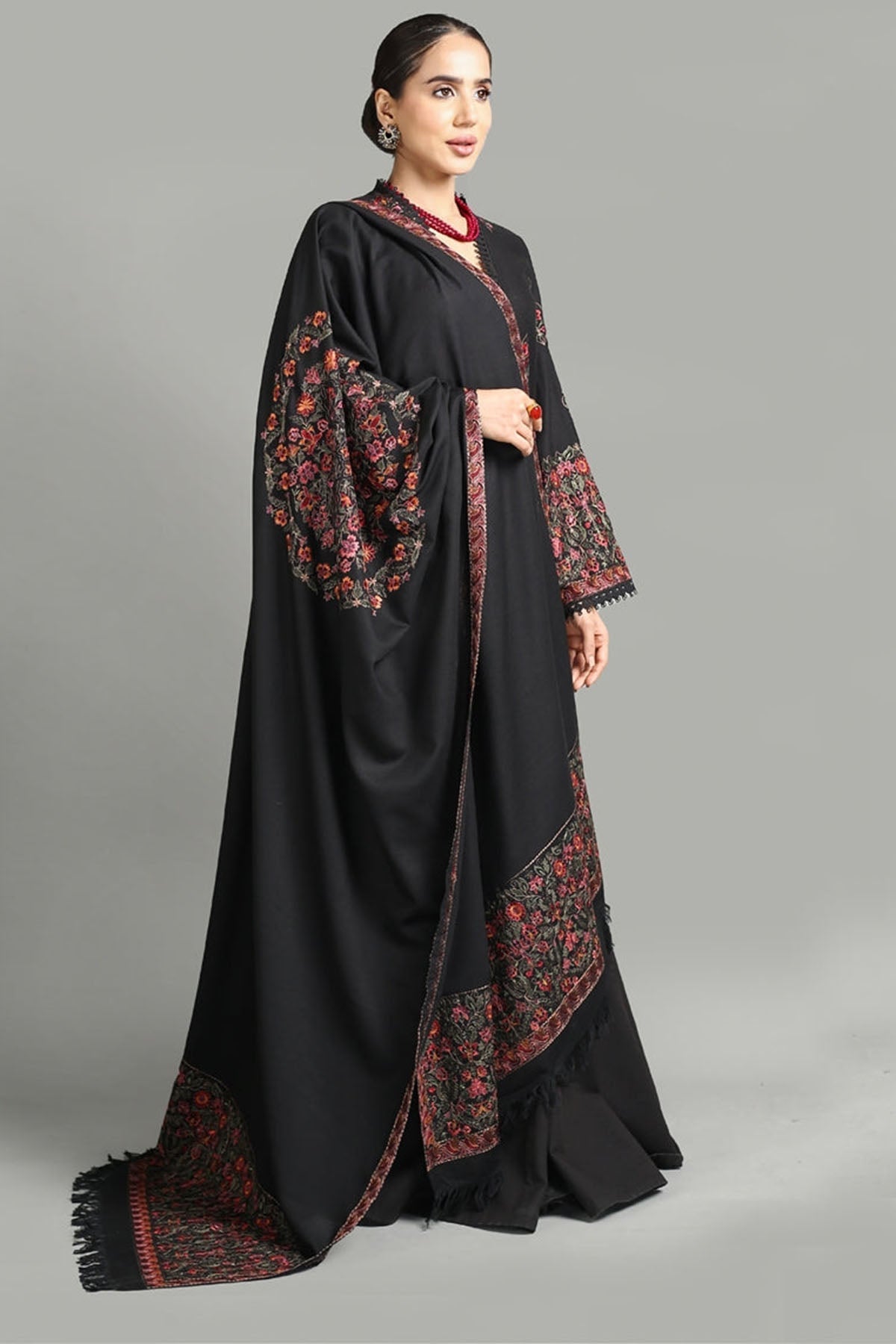 Bareeze 3PC Embroidered Dhanak Suit with Heavy Embroidered Shawal -BS1962
