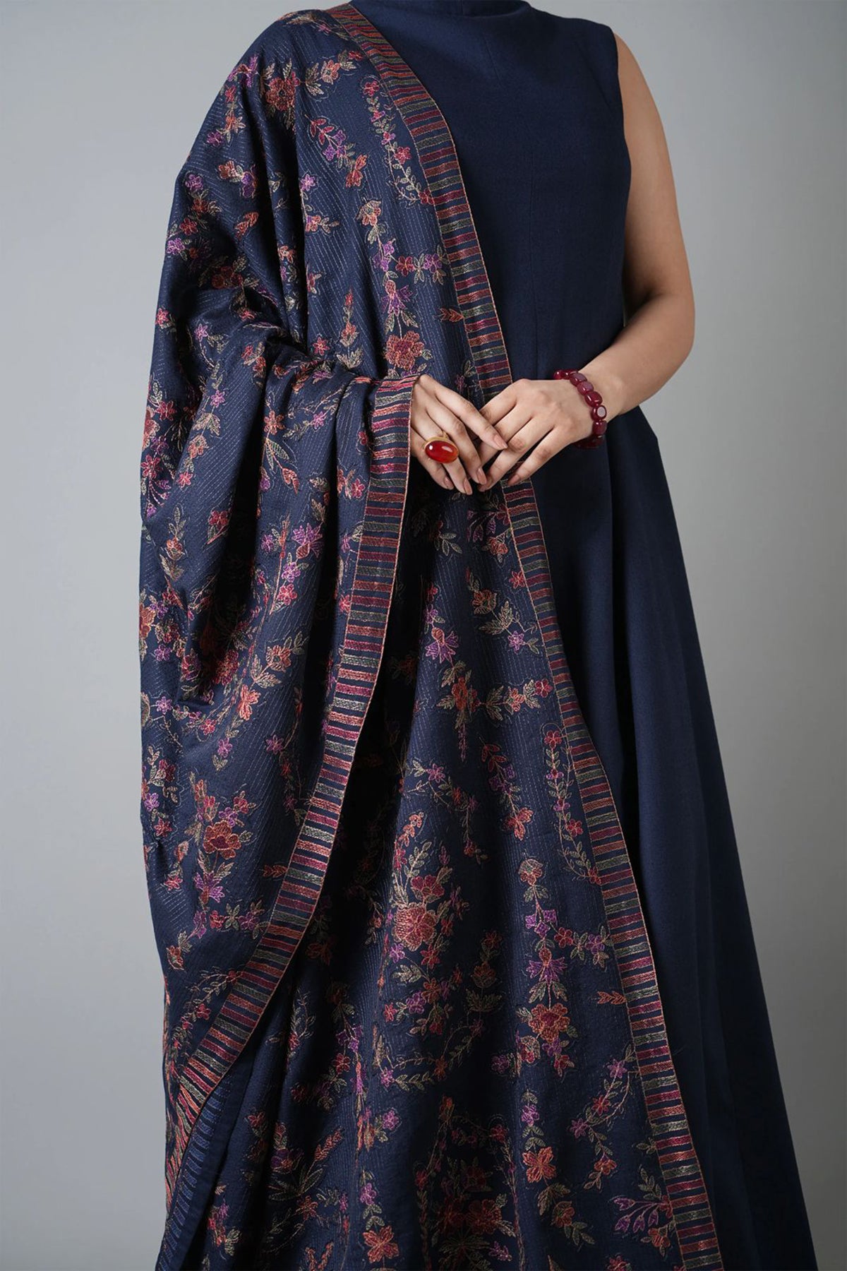 Bareeze 3PC Dhanak Suit with Embroidered Shwal -BS2142