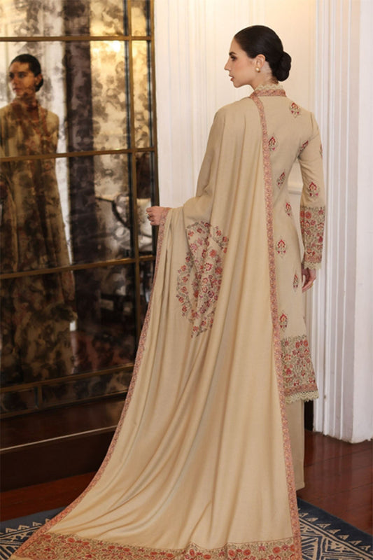 Bareeze 3PC Embroidered Karandi Suit with Heavy Embroidered Shawal -BS1941