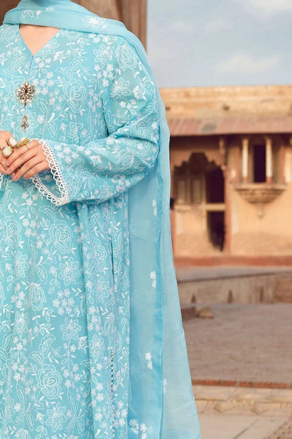 Bareeze 3PC Embroidered Lawn Suit with Embroidered chiffon Dupatta -BS2045