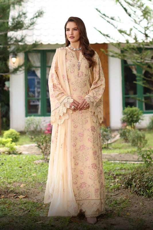 Bareeze 3PC Embroidered Karandi Suit with Heavy Embroidered Karandi Shawal -BS2325