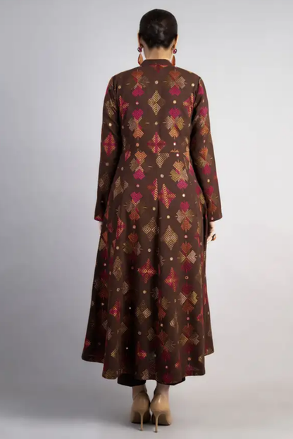 Bareeze Embroidered Lawn 3pc with Embroidered Crinkle Chiffon Dupatta- BS2033