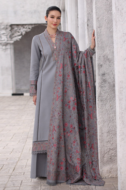 Bareeze 3PC Embroidered Karandi Suit with Heavy Embroidered Karandi Shawal -BS2323