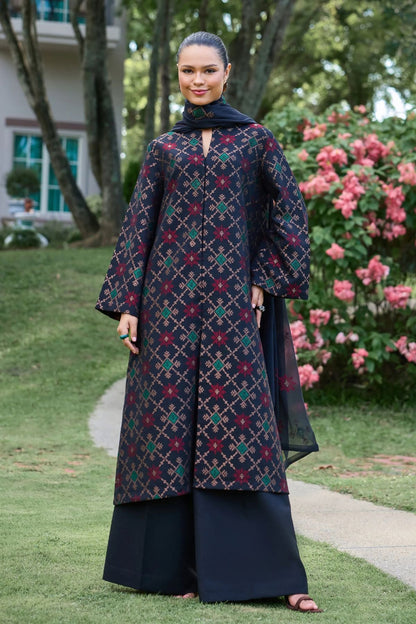 Bareeze 3PC Embroidered Karandi Suit with Embroidered Karandi Shwal -BS2303
