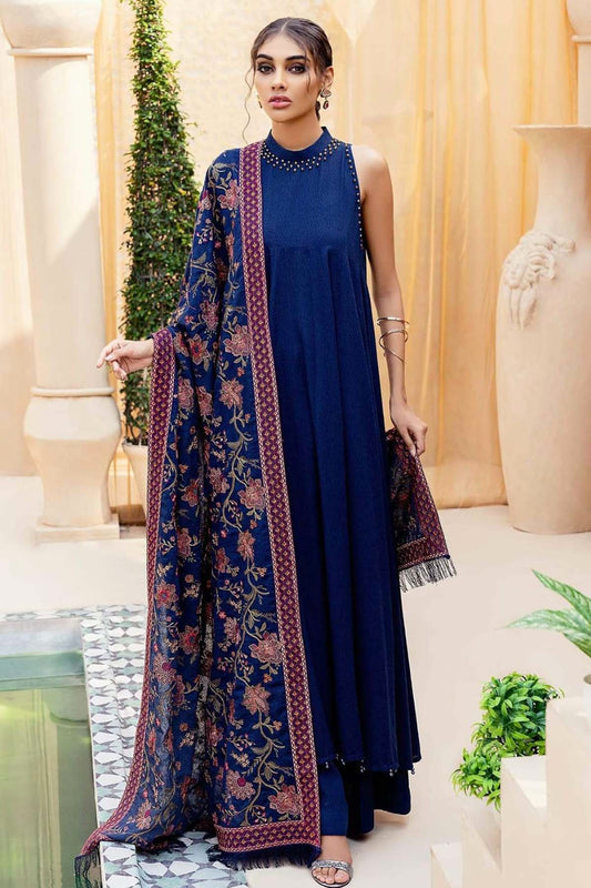 Bareeze 3PC Embroidered Dhanak Suit with Embroidered Shwal -BS102142