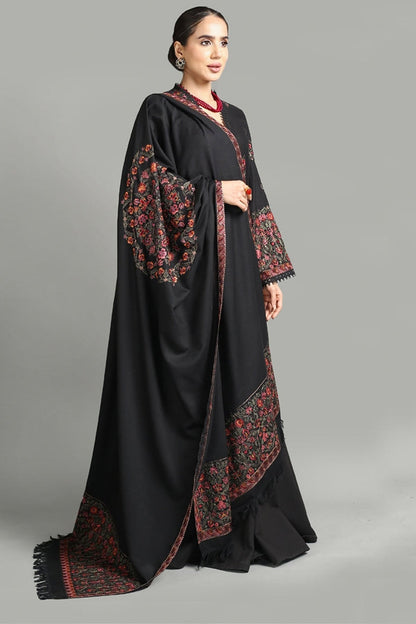 Bareeze 3PC Embroidered Dhanak Suit with Heavy Embroidered Shawal -BS1962