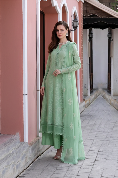 Bareeze 3PC Embroidered Lawn Suit with Embroidered Crinkle Dupatta -BS2285