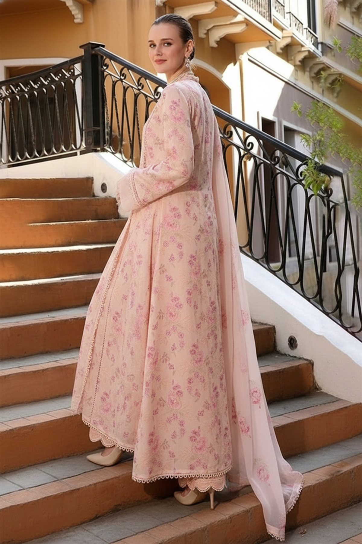 Bareeze 3PC Embroidered Lawn Suit with Embroidered Crinkle Dupatta -BS2286