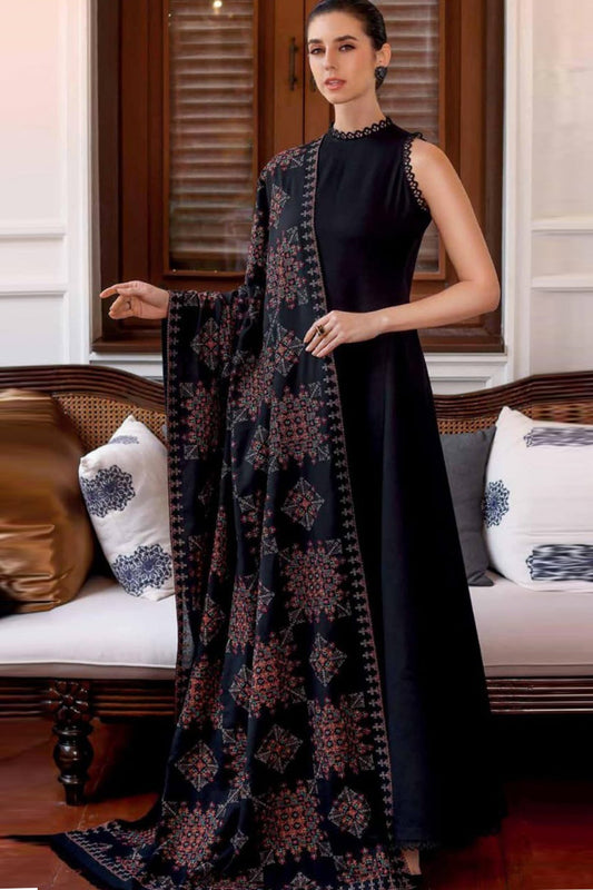 Bareeze 3PC Dhanak with Embroidered Shawl - BS1788