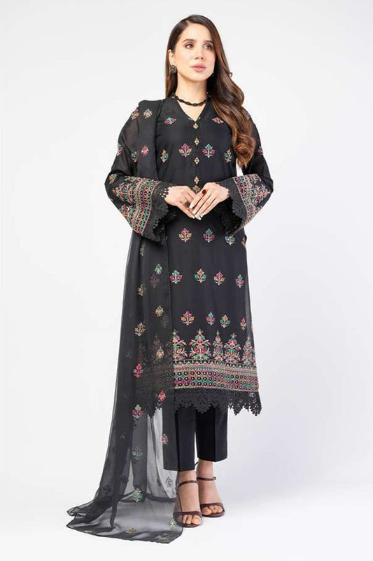Bareeze Embroidered Lawn 3pc with Embroidered Chiffon Dupatta- BS1992