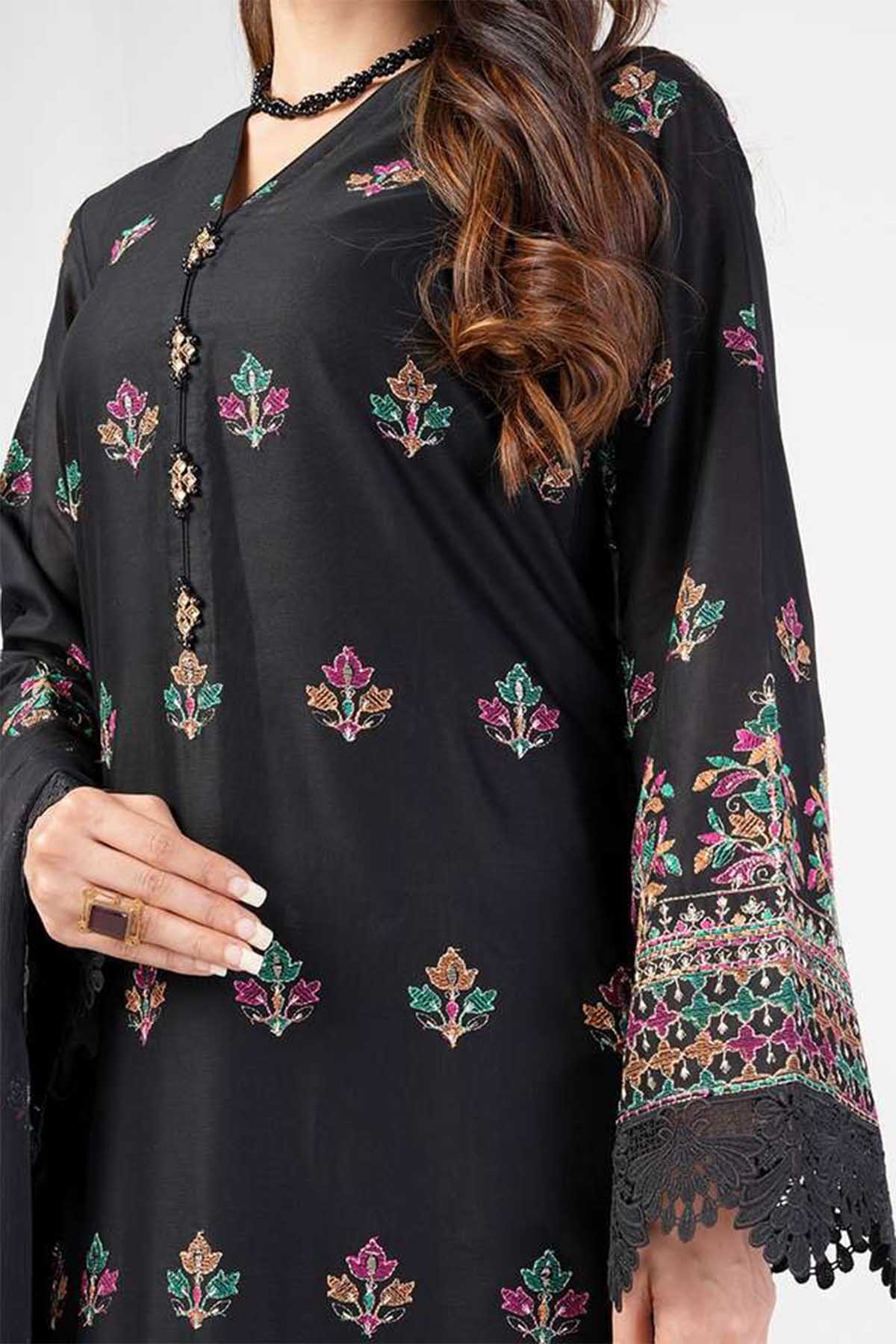 Bareeze Embroidered Lawn 3pc with Embroidered Chiffon Dupatta- BS1992