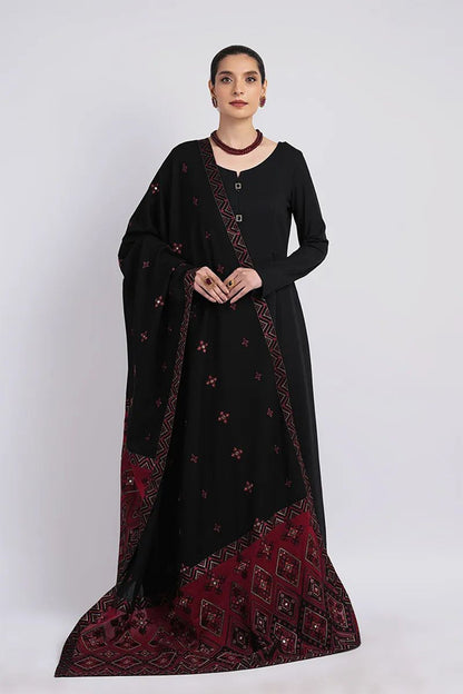 Bareeze 3PC Karandi Suit with Heavy Embroidered Shawal -BS2060