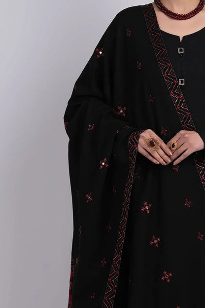 Bareeze 3PC Dhanak Suit with Heavy Embroidered Shawal -BS2060