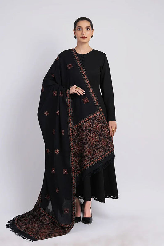 Bareeze 3PC Embroidered Karandi Suit with Heavy Embroidered Shawal -BS2061