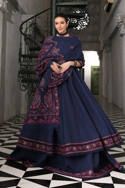 Bareeze 3PC Embroidered Dhanak Suit with Embroidered Shwal -BS2143