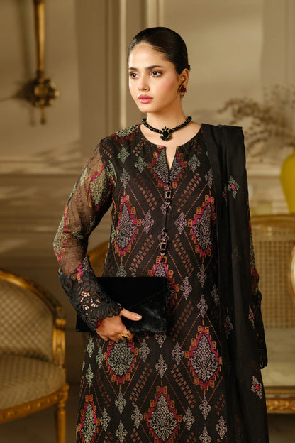 Bareeze 3PC Embroidered Lawn Suit with Embroidered chiffon Dupatta -BS2261