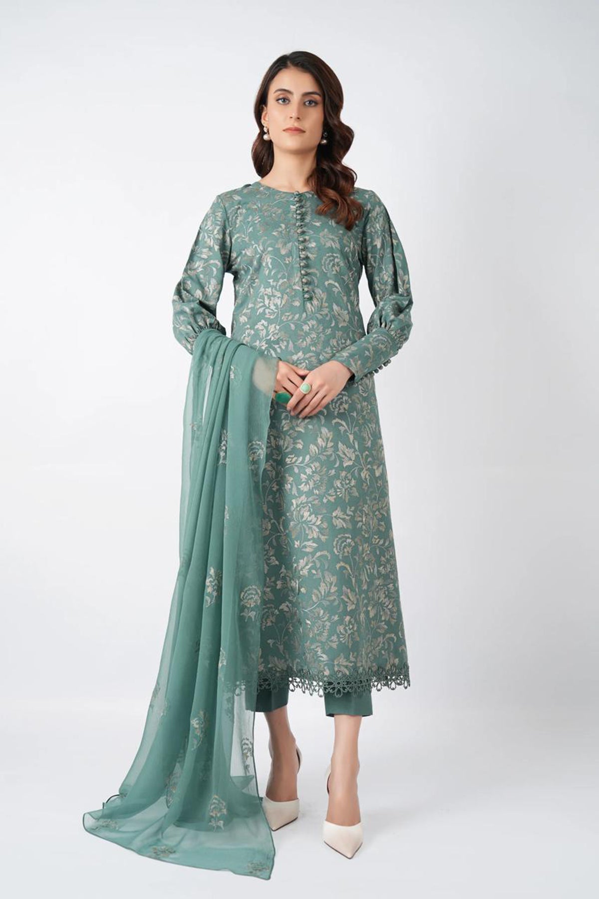 Bareeze 3PC Embroidered Lawn Suit with Embroidered Crinkle Dupatta -BS2283