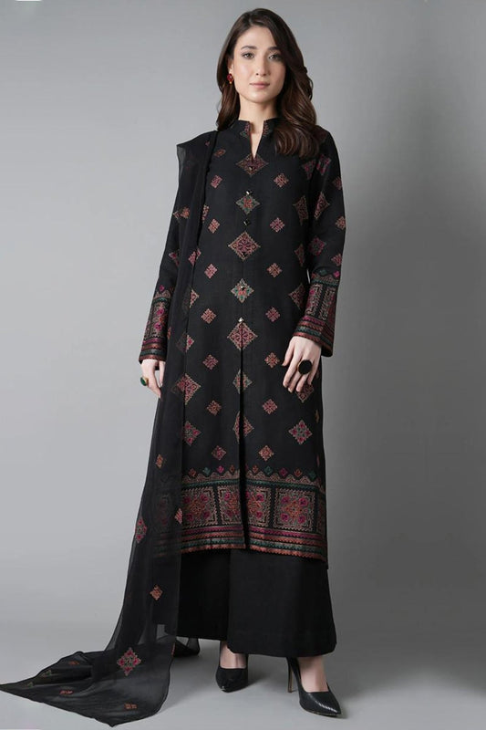 Bareeze 3PC Embroidered Lawn Suit with Embroidered Crinkle Dupatta -BS2287