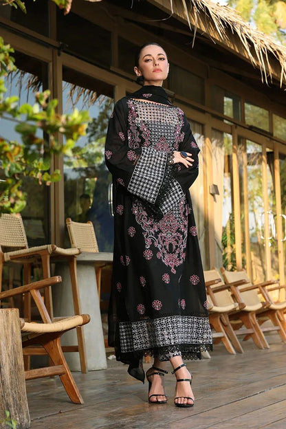 Bareeze 3PC Embroidered karandi Suit with Embroidered Shwal -BS2074