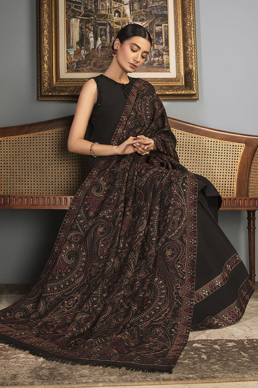 Bareeze 3PC Embroidered Dhanak with Embroidered Dhanak Shawl - BS1763