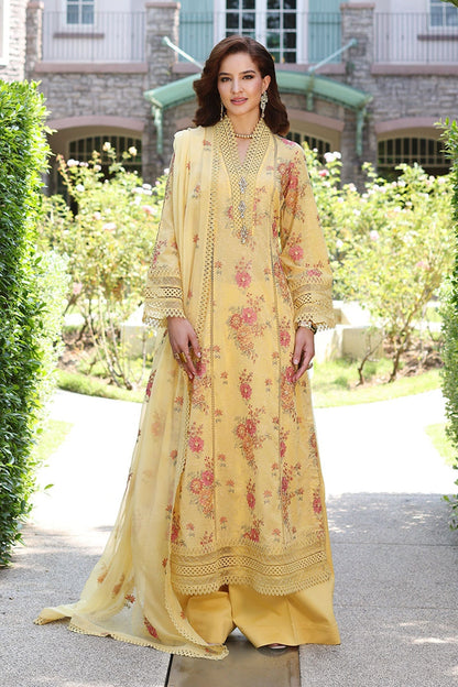 Bareeze Summer Lawn 3pc with Embroidered chiffon dupatta- BS1812