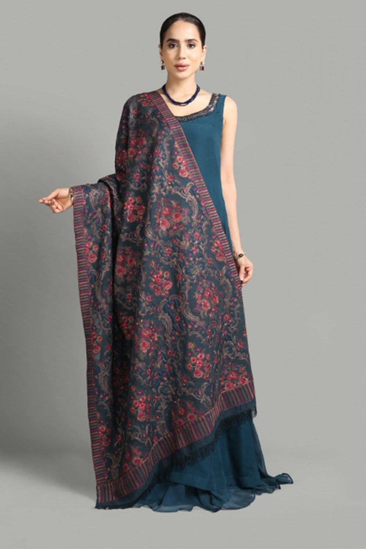 Bareeze 3PC Dhanak Suit with Heavy Embroidered Shawal -BS1942