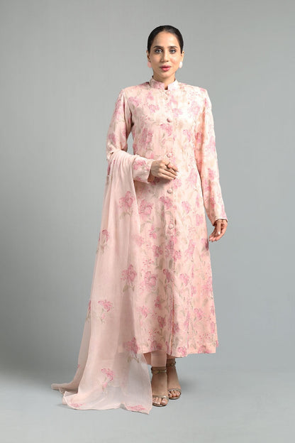 Bareeze Embroidered Lawn 3pc with Embroidered Chiffon Dupatta- BS1878