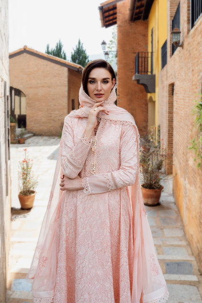 Bareeze Embroidered Lawn 3pc with Embroidered Crinkle Chiffon Dupatta- BS2031
