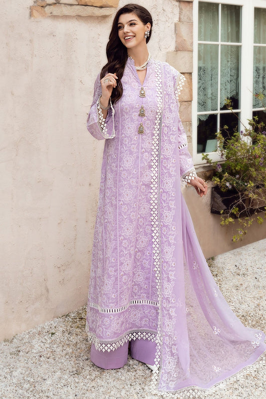 Bareeze Embroidered Lawn 3pc with Embroidered Crinkle Chiffon Dupatta - BS10