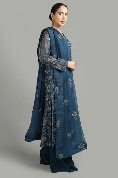 Bareeze Embroidered Lawn 3pc with Embroidered Chiffon Dupatta- BS1916