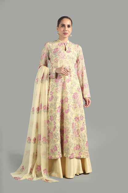 Bareeze Embroidered Lawn 3pc with Embroidered Chiffon Dupatta- BS1896